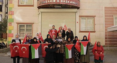Diyarbakır annelerinden İsrail'in zulmüne tepki