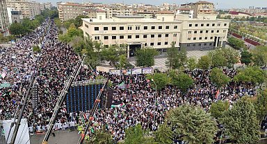 Diyarbakır'da Filistin için destek mitingi düzenlendi