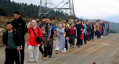 Doğa aşkı yağış tanımadı: 15 kilometrelik parkurda unutulmaz deneyim