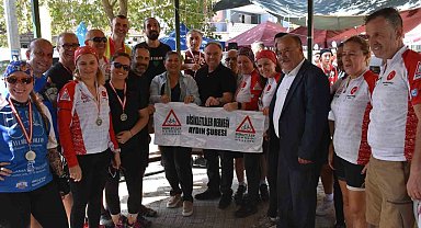 Egeli bisikletçiler Germencik'te buluştu