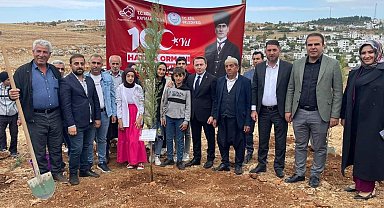 Eğil'de şehitler anısına fidan dikildi