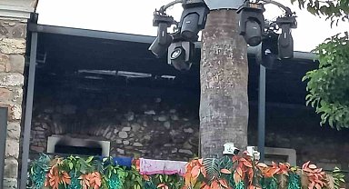 Eğlence mekanında yangın paniği