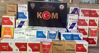 Elazığ'da 780 bin dal kaçak makaron ele geçirildi: 1 gözaltı