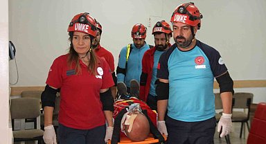 Elazığ'da deprem ve yangın tatbikatı