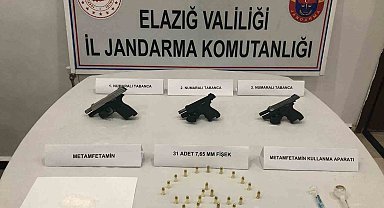 Elazığ'da ruhsatsız silah ve uyuşturucu operasyonu: 2 gözaltı