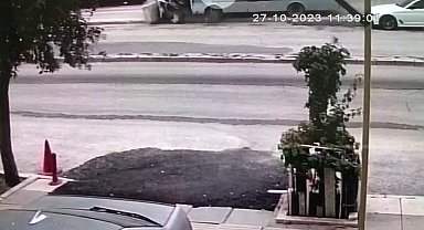 Elazığ'daki feci kaza güvenlik kameralarına yansıdı