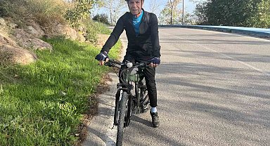 Emekli vatandaşın bisiklet tutkusu