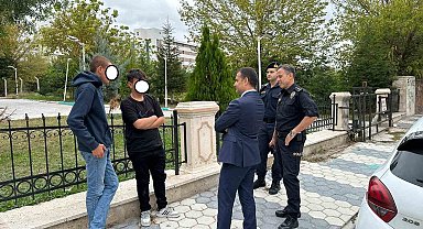 Emirdağ'da okul çevrelerinde denetim yapıldı