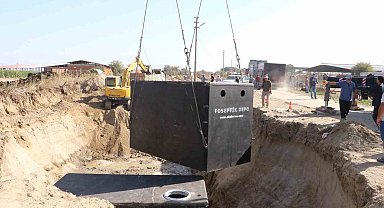 Emirhacılı'ya atıksu depolama sistemi kazandırıldı