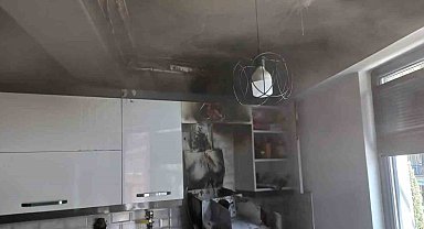 Erdek'te aspiratör yangına neden oldu