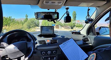 Erzincan'da 1 ayda 261 araç ve sürücüye 405 bin 162 lira trafik cezası kesildi