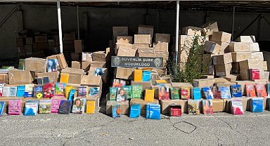 Erzincan'da 30 milyon liralık bandrolsüz korsan kitap ele geçirildi