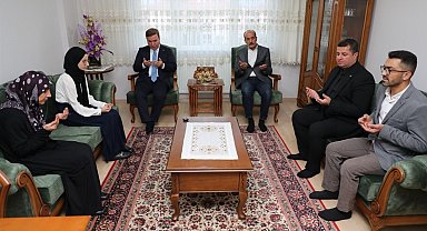 Erzincan'da şehit aileleri ziyaret edildi