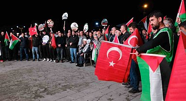 Erzincan'dan İsrail'e tepki, Filistin'e destek