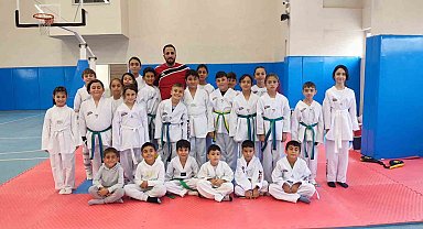 Erzurum'da çocuklara tekvando eğitimi