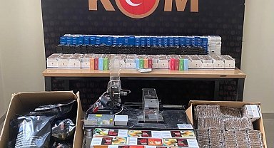 Erzurum'da kaçak sigara operasyonu
