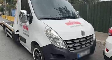 Esenyurt'ta ses sistemli aracı çekiciye yükleyip gezen şahıslar yakalandı