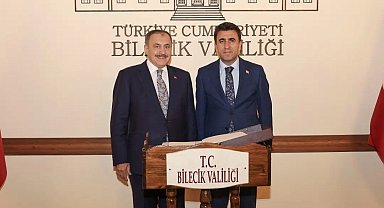 Eski Bakan Eroğlu'dan Bilecik Valiliğine ziyaret