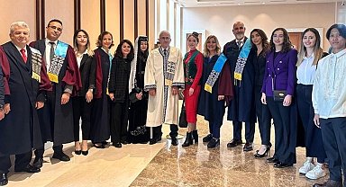 ESOGÜ rektörü ve dekanları Cumhurbaşkanlığı Külliyesi'nde törene katıldı