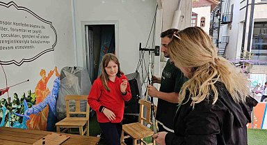 Etnospor etkinlik tırı Sındırgılı çocuklarla buluştu