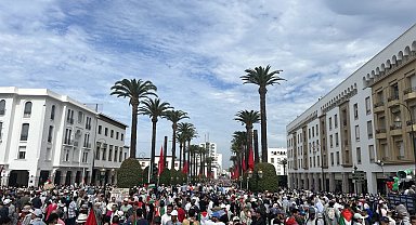 Fas'ta Filistin'e destek protestosu