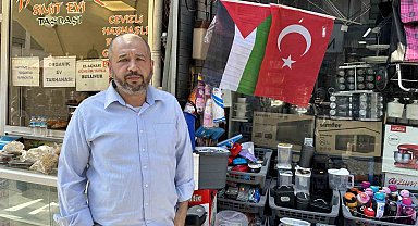 Filistin halkına destek veren esnaf Müslüman ülkelerin duyarsızlığından yakındı