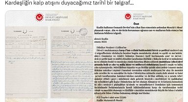 Filistinlilerin 1. Dünya Savaşı'na Osmanlı'ya gönderdiği 'destek' telgrafı ortaya çıktı