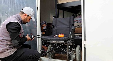 Gaziantep'te bin 725 adet akülü ve manuel tekerlekli sandalye tamir edildi