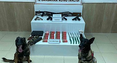 Gaziantep'te çok sayıda kaçak silah ele geçirildi