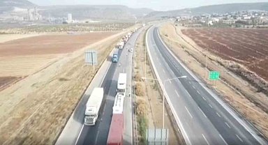 Gaziantep'te dron destekli trafik denetimi