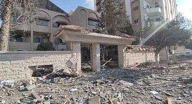 Gazze'deki Haydar Abdel Şafi Sağlık Merkezi, İsrail'in saldırısında hizmet dışı kaldı