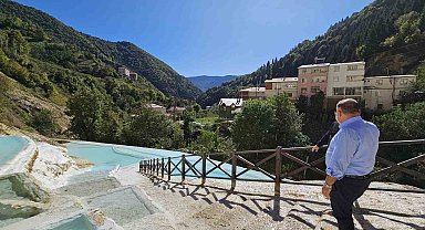 Giresun'un Pamukkalesi ziyaretçi akınına uğruyor