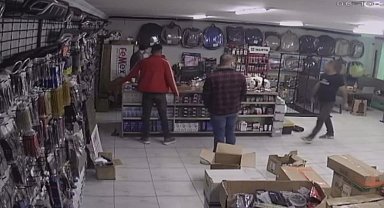 Gittikleri iş yerinde dehşet saçan baba yakalandı