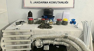 Gönen'de jandarmadan uyuşturucu operasyonu