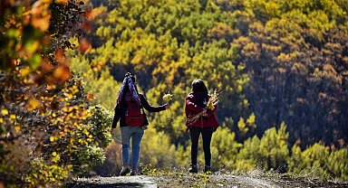 Gümüşhane'de doğa tutkunları sonbaharın keyfini çıkarıyor