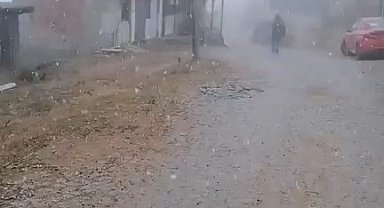 Gümüşhane'de mevsimin ilk karı Kadırga Yaylası'na düştü