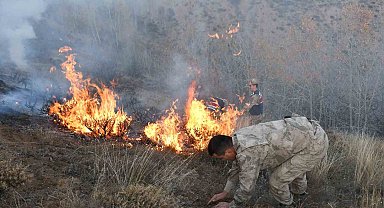 Gümüşhane'deki örtü yangınında 5 hektarlık alan zarar gördü
