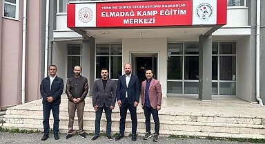 Güreş Federasyonu Başkanı Eroğlu Elmadağ Kamp ve Eğitim Merkezi'ni ziyaret etti