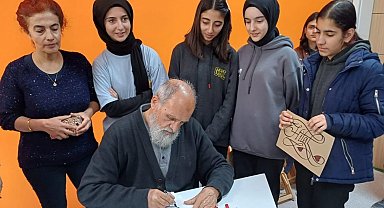 Güzel Sanatlar Lisesi Hattat Mustafa Antika'yı ağırladı