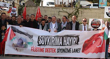 Hakkâri'de "Filistin'e destek Siyonizm'e lanet" mitingi