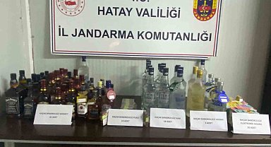 Hatay'da 62 şişe sahte alkol ele geçirildi