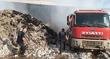 Hatay'da çırçır fabrikasında yangın