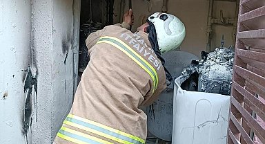 Hatay'da elektrik panosunda yangın çıktı