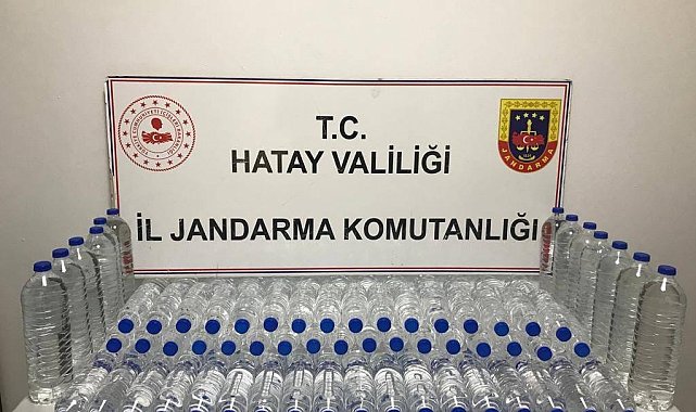 Hatay'da kaçak içki operasyonu