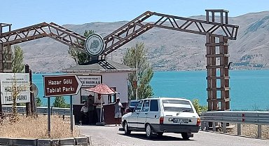 Hazar Gölünde saha kontrolü ve denetim yapıldı