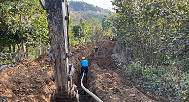 Hendek Çamlıca'ya yeni hat ile içme suyu deposu