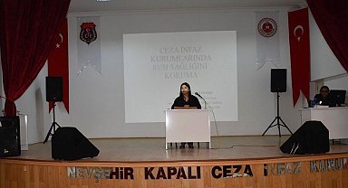 Hükümlü ve tutuklulara ruh sağlığı anlatıldı