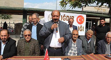 Iğdır'da Sivil Toplum Kuruluşları, İsrail'in Gazze katliamlarını protesto etti