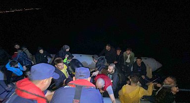 İHA tarafından tespit edilen 25 düzensiz göçmen yakalandı