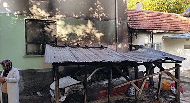 İmamın aracını kundakladı, cami ve lojman da zarar gördü